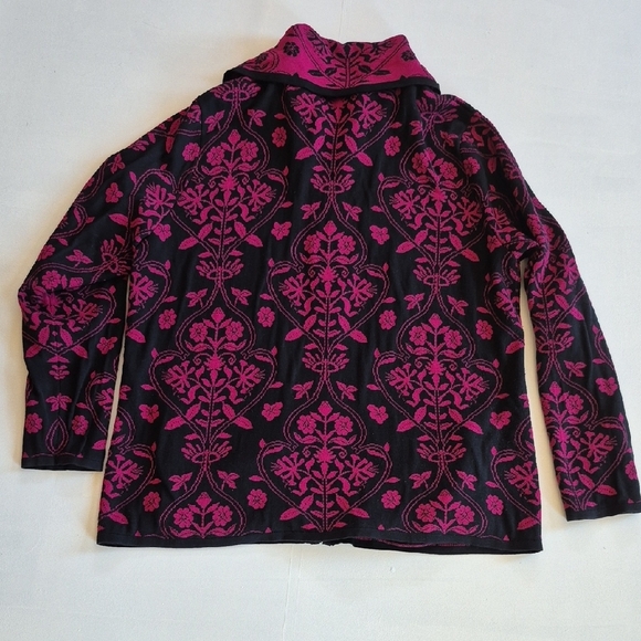 Chico's Silk & Cotton Blend Zip-Up Jacket - Picture 4 of 5